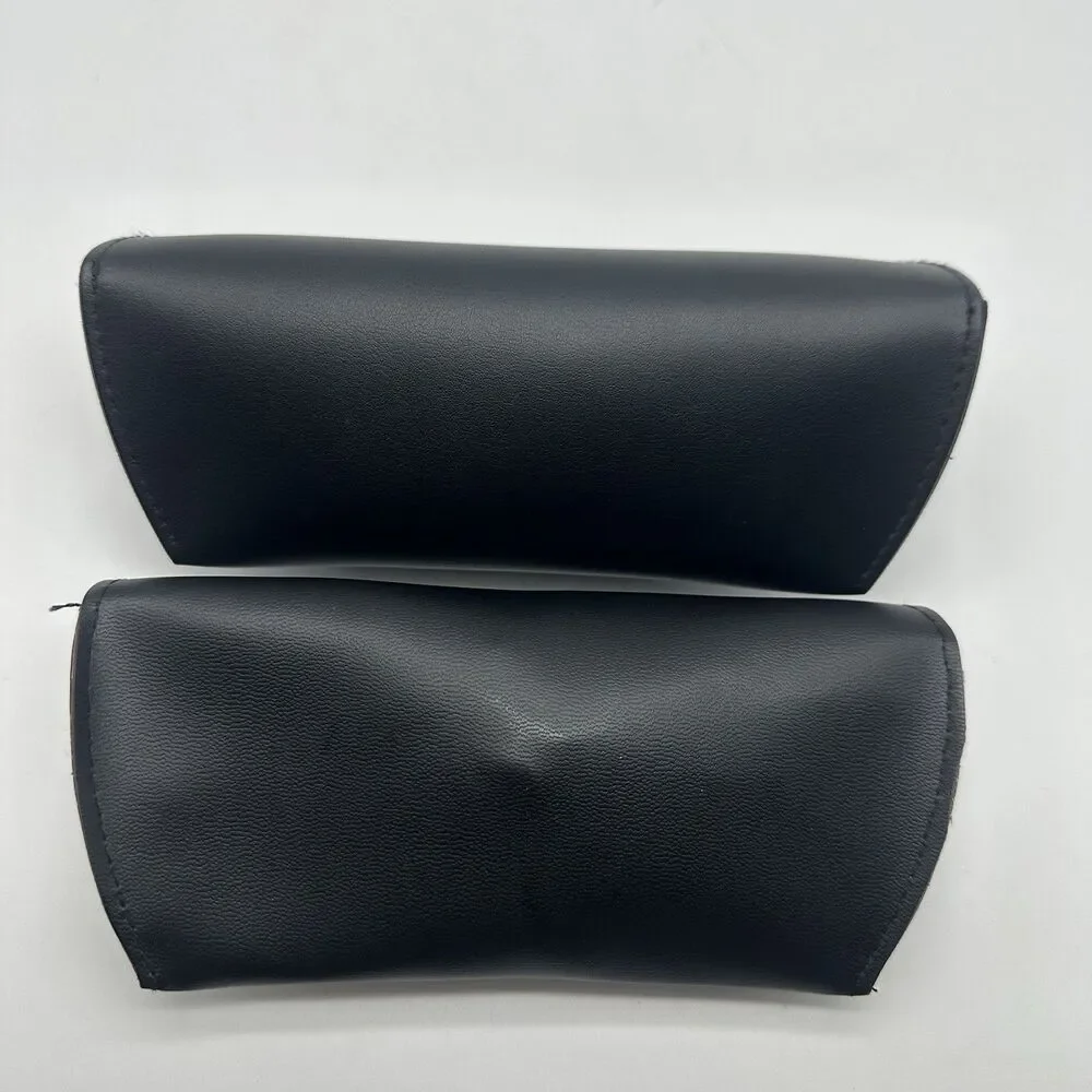 Genuine Ray Ban Sunglasses Case Only Empty Black Faux Leather Snap Replacement